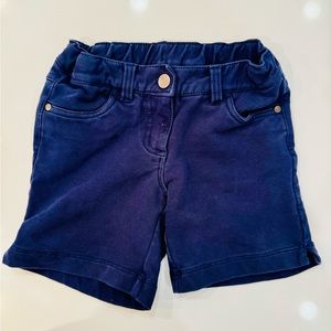 Hanna Andersson navy blue shorts with adjustable waistband, size 4